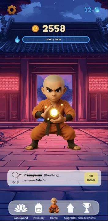 Awaken, night temple gameplay